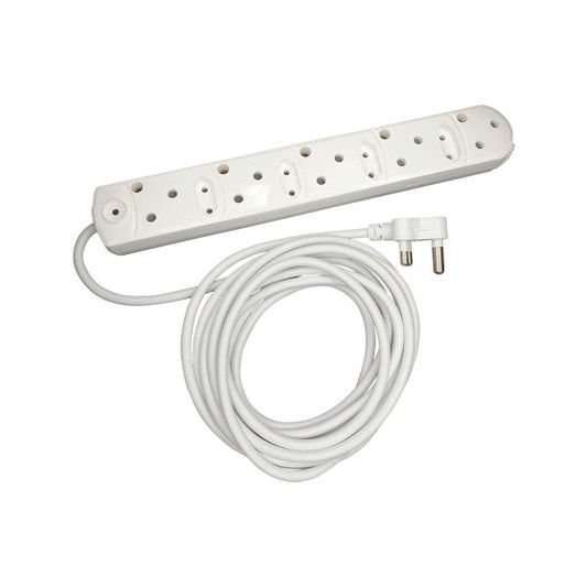 Crabtree Multiplug 5x16A RSA + 4xV-Slim + 5m Cord Unswitched