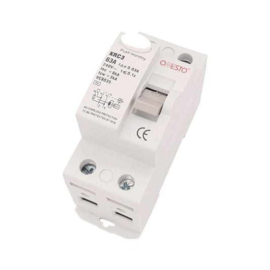 ONESTO KRC3-263 2 POLE 63A EARTH LEAKAGE